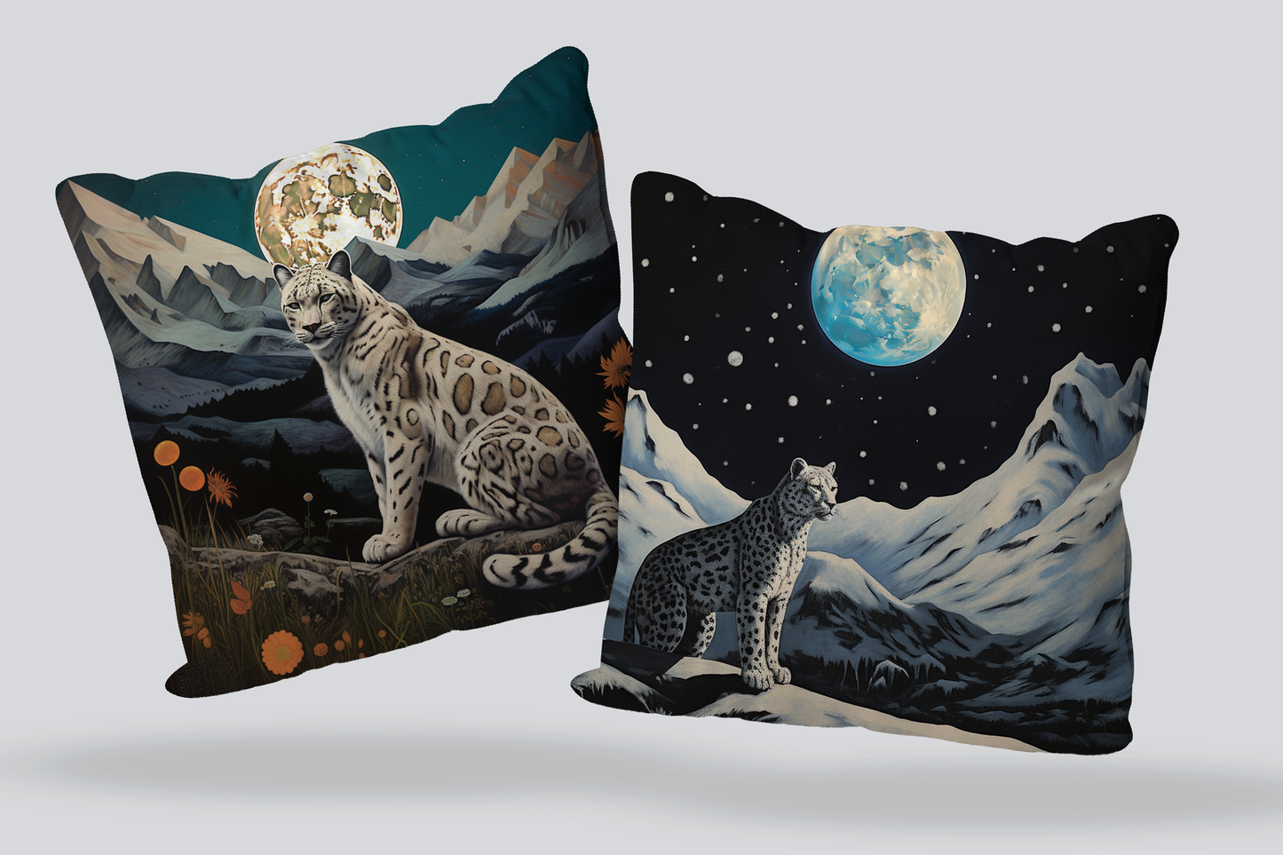 Ladakh Snow Leopard Cushion Covers